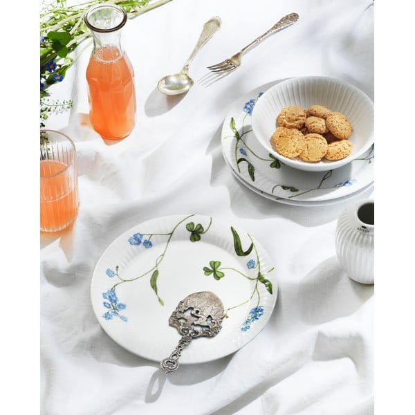 Farfurie albă pentru desert  din porțelan ø 22 cm Hammershøi Summer – Kähler Design-image-1