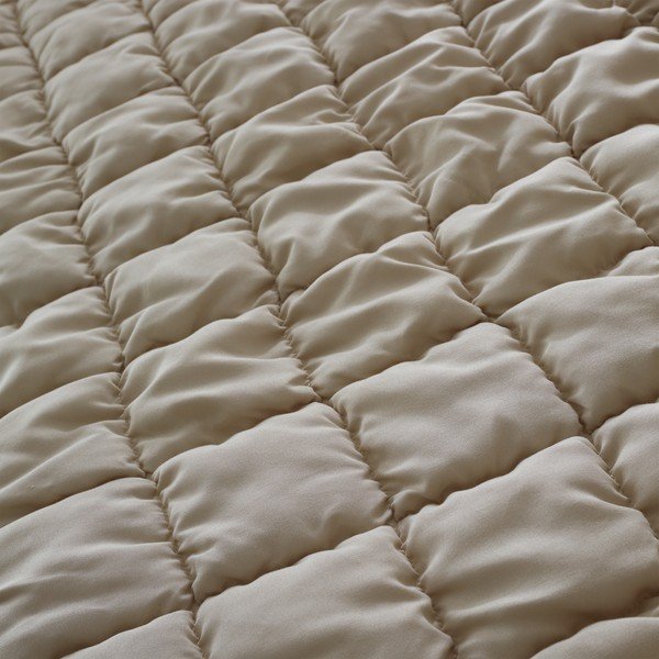 Lenjerie de pat bej pentru pat dublu 200x200 cm Puffer – Catherine Lansfield-image-3