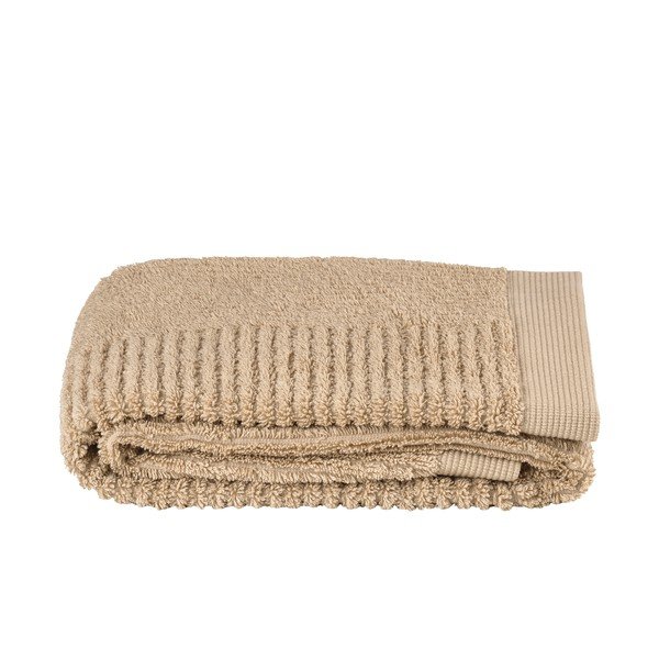 Prosop bej din bumbac din frotir 50x100 cm Classic – Zone