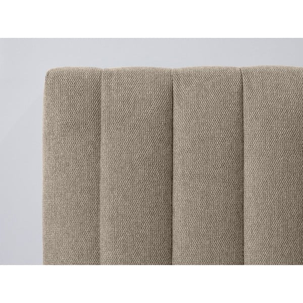 Pat matrimonial bej/natural cu somieră 180x200 cm Oceane – Bobochic Paris-image-4