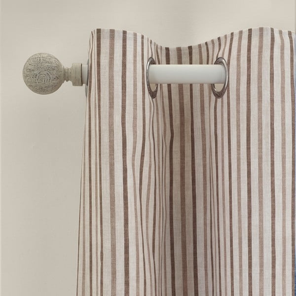 Draperii maro 2 buc. 168x137 cm Logan Stripe – Catherine Lansfield