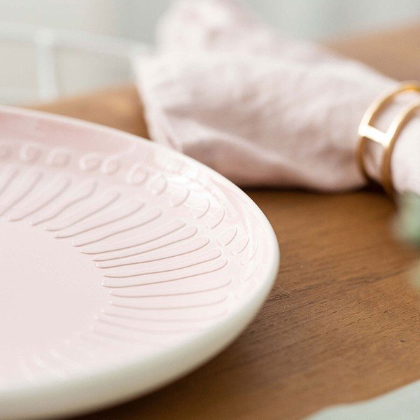 Farfurie din porțelan Villeroy & Boch Blossom, ⌀ 24 cm, alb-roz-image-1