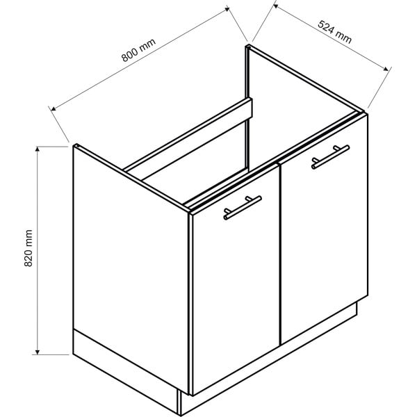 Bucătărie pe colț cu blat 240–220 cm (fără montaj) Kole – STOLKAR-image-3