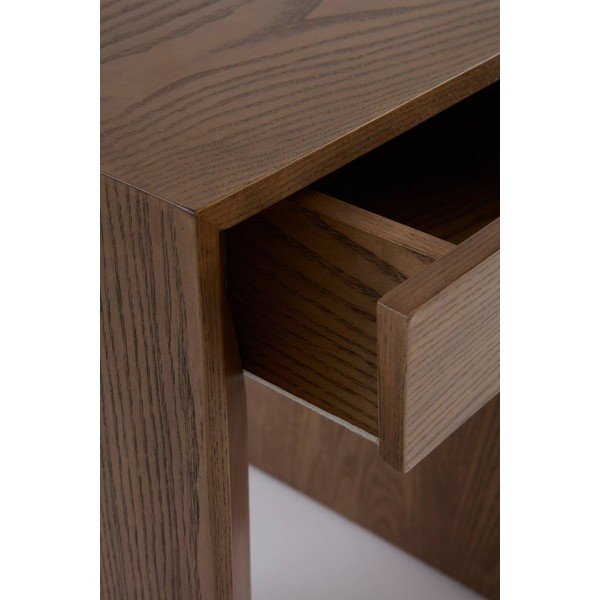Noptieră în culoare naturală închisă cu aspect de lemn de nuc Sunnemo – Jotex-image-3