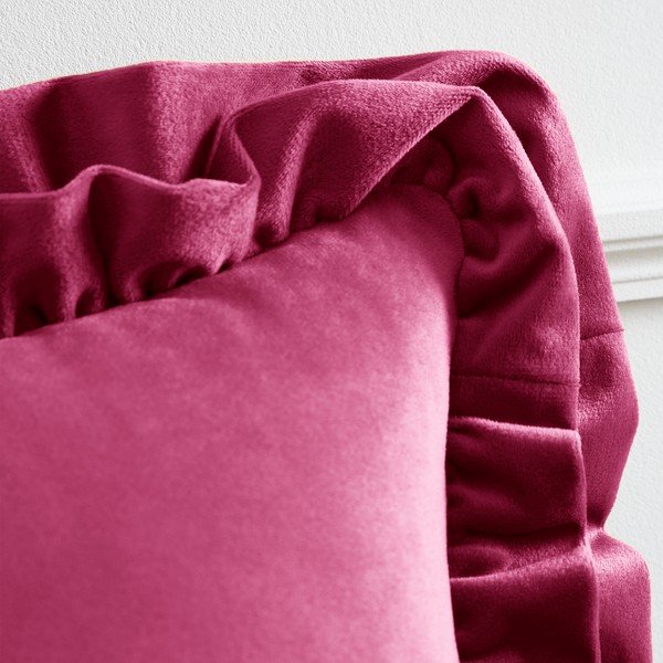 Pernă decorativă din catifea 43x43 cm Velvet Double Frill – Catherine Lansfield-image-1