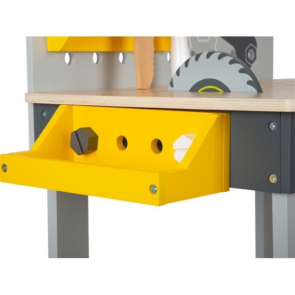 Masă de lucru din lemn pentru copii cu unelte Legler Miniwob-image-4