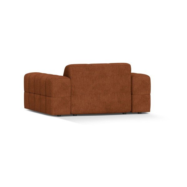 Fotoliu teracotă cu tapițerie din chenille Chicago – Cosmopolitan Design-image-2