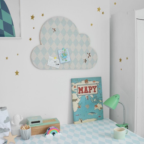 Avizier autoadeziv Dekornik French Cloud Blue Stars-image-2
