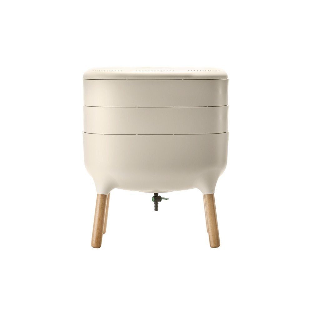 Coș pentru compost bej Urbalive – Plastia