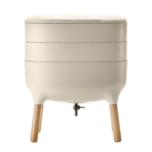 Coș pentru compost bej Urbalive – Plastia