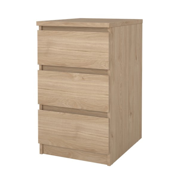 Comodă în culoare naturală cu aspect de lemn de stejar 40x70x50 cm Naia – Tvilum-image-4