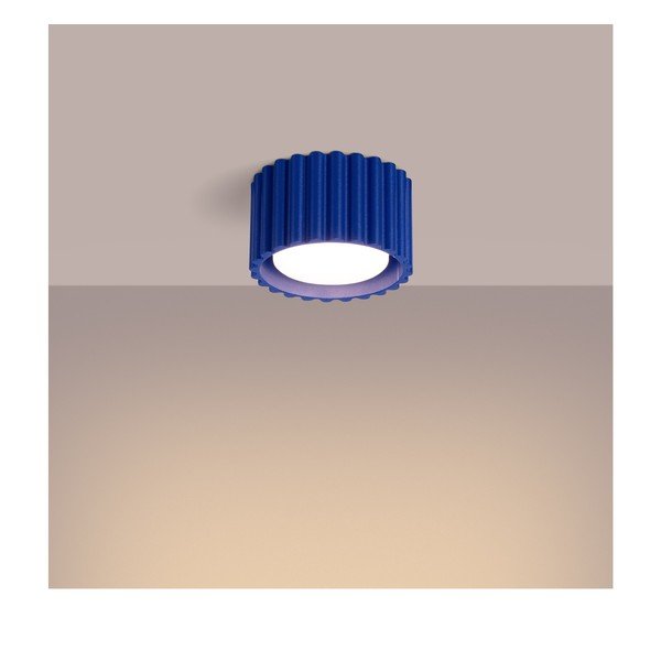 Spot albastru din metal ø 10 cm Zora – Sollux-image-4