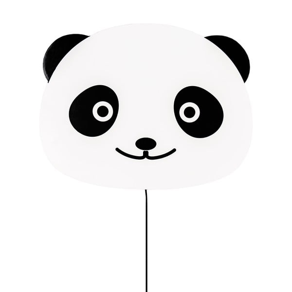 Aplică de perete Globen Lighting Panda, alb - negru