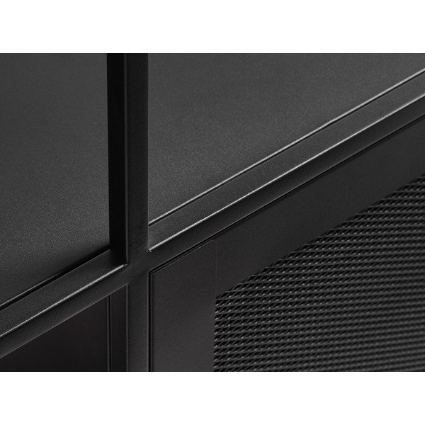 Bibliotecă neagră din metal 80x180 cm Malibu – Unique Furniture-image-4