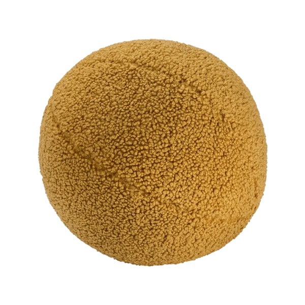 Pernă decorativă pentru copii maro cu tapițerie din țesătură bouclé Ball – Wigiwama