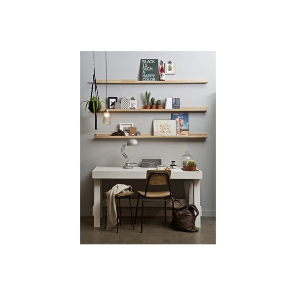 Raft în culoare naturală pentru fotografii din lemn masiv de stejar 170 cm Photoframe – vtwonen-image-2