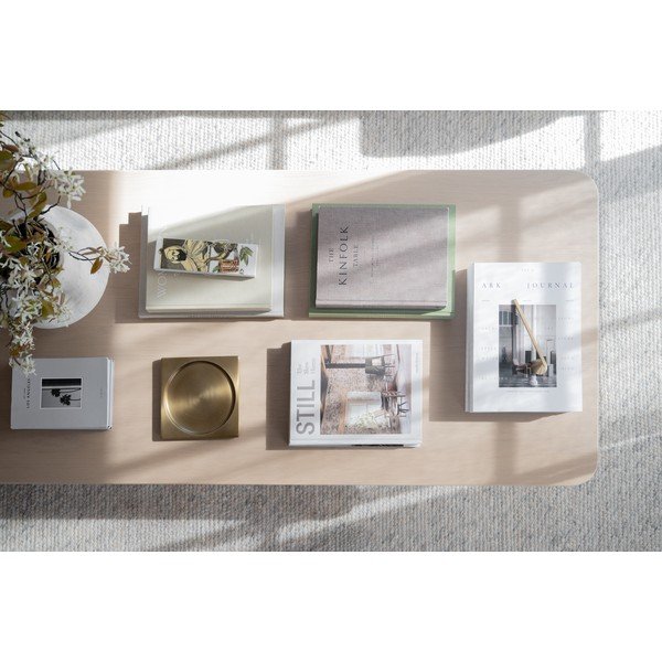 Măsuță de cafea în culoare naturală deschisă cu blat cu aspect de lemn de stejar 70x160 cm Driscoll – Rowico-image-3