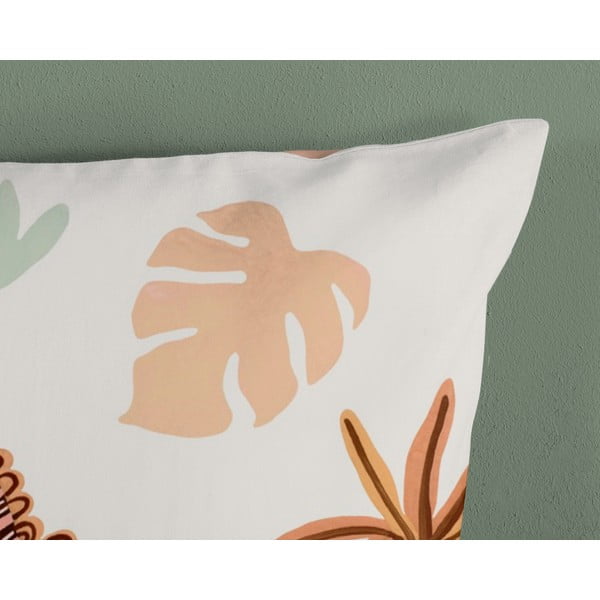 Lenjerie de pat pentru copii maro-bej din bumbac pentru pătuț 100x135 cm Dino – Good Morning-image-3