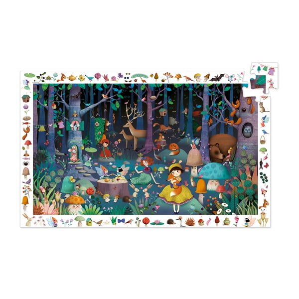 Puzzle pentru copii Djeco Observation Pădure Basm-image-3