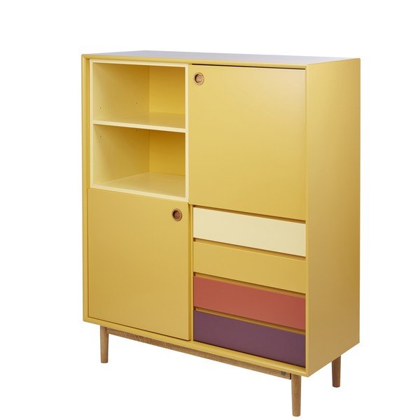 Comodă Tom Tailor Color Box,, 114 x 137 cm, galben muștar-image-3