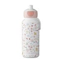 Sticlă pentru copii albă/roz-deschis 400 ml Flowers & butterflies – Mepal