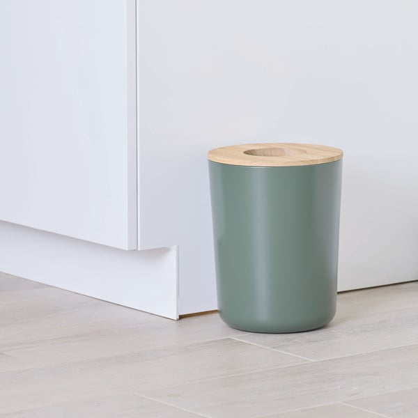 Coș de gunoi iDesign Eco Vanity, verde-image-3