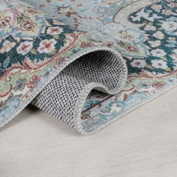 Covor turcoaz lavabil 80x150 cm FOLD Colby – Flair Rugs-image-1