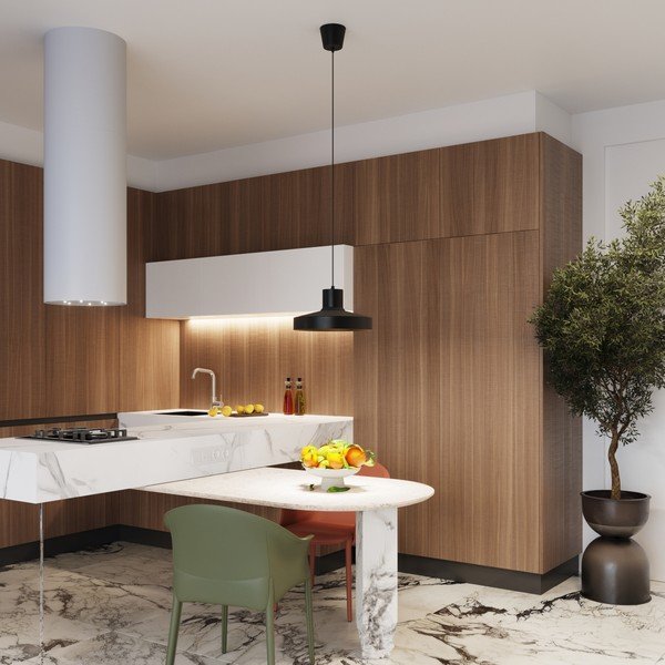 Lustră neagră ø 35 cm Vito – Sollux-image-1