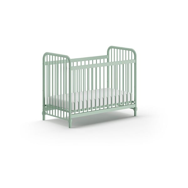 Pătuț verde din metal 60x120 cm BRONXX – Vipack-image-2