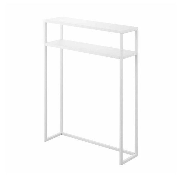 Masă consolă albă din metal 18x60 cm Tower – YAMAZAKI