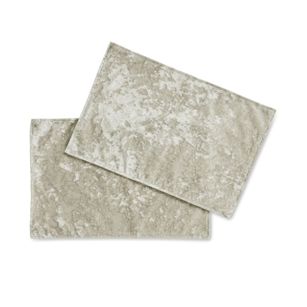 Suport pentru farfurii 2 buc. din material textil 46x30 cm Crushed Velvet - Catherine Lansfield