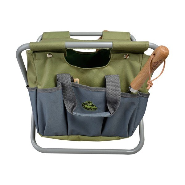 Scăunel de grădină verde/gri – Esschert Design-image-4