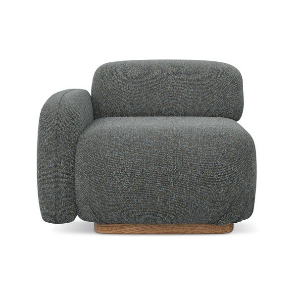 Modul pentru canapea modulară gri (cu colț pe partea stângă) Ailani – Makamii