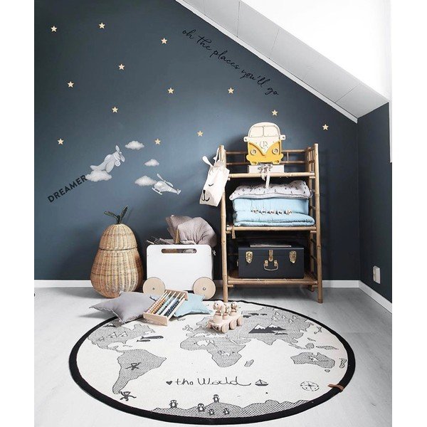 Veioză portocalie din lemn de pin Little Lights Van, înălțime 29 cm-image-2