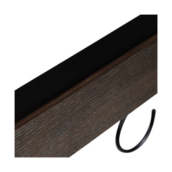 Cuier de perete în culoare naturală închisă cu raft cu aspect de lemn de frasin 120 cm Protopia – DAN-FORM Denmark-image-3
