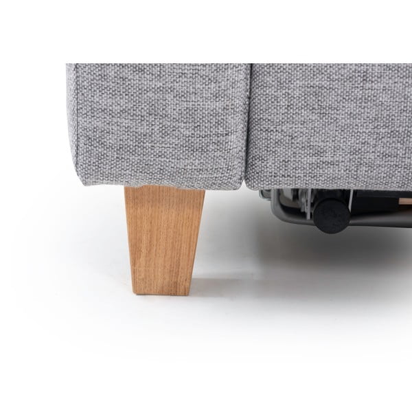 Canapea gri extensibilă 190 cm Sonia - Scandic-image-4