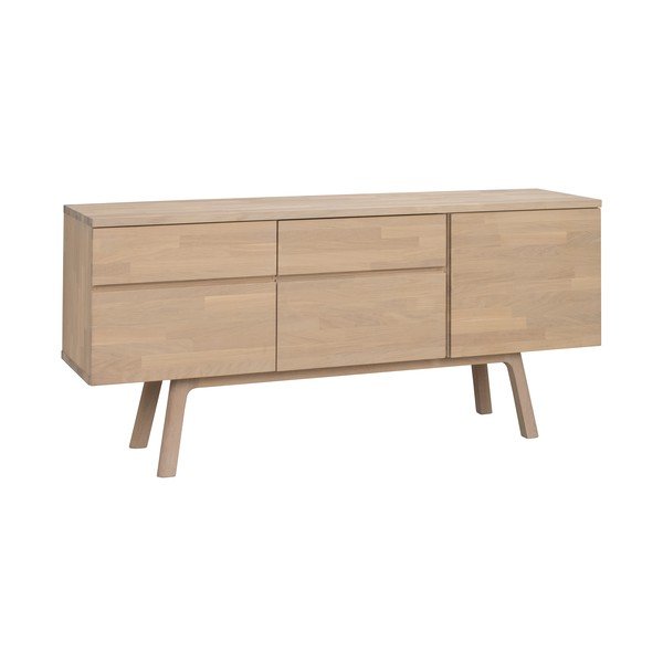 Comodă în culoare naturală deschisă din lemn de stejar 170x77x42 cm Cleardale – Rowico