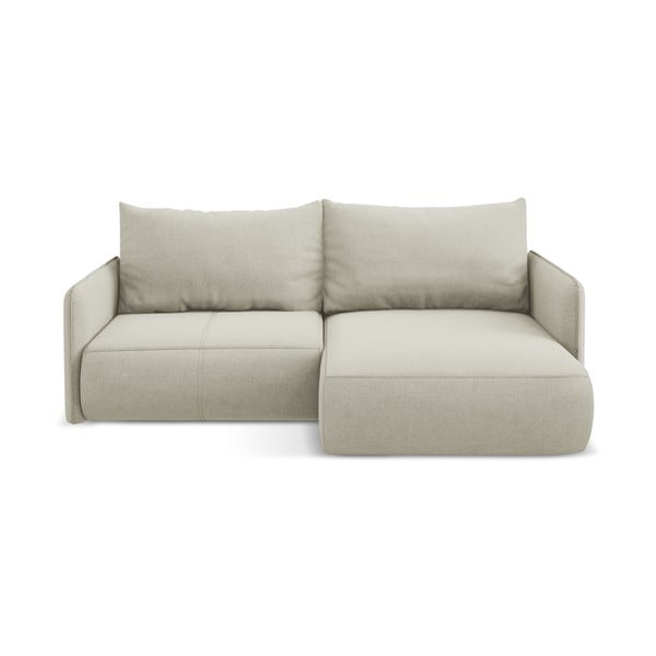 Colțar crem extensibil/cu spațiu de depozitare (cu colț pe partea dreaptă) Nanea – Makamii