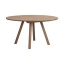 Masă de dining rotundă extensibilă din lemn de stejar ø 140 cm Clapperton – Rowico