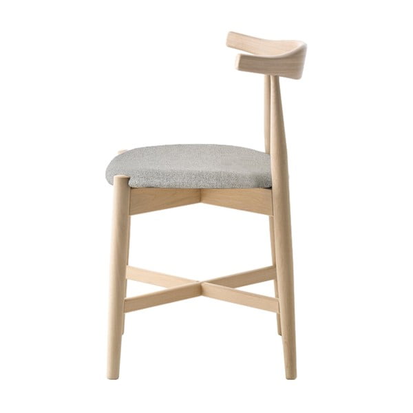 Scaun de dining bej/în culoare naturală din lemn de stejar Dora – Hammel Furniture-image-4