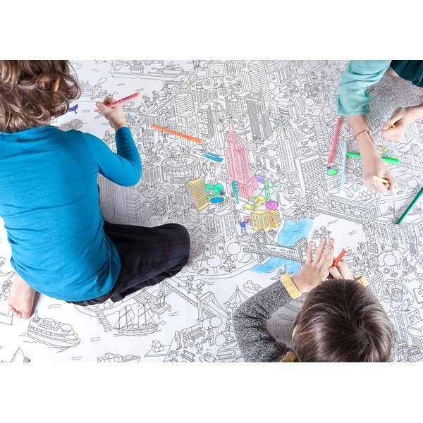 Planșă de colorat OMY New York XXL (180 x 100 cm)-image-1