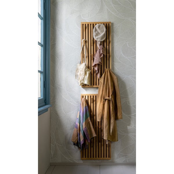 Panou de agățat diverse în culoare naturală din lemn de stejar 46x100x8 cm Parco – Spinder Design-image-3