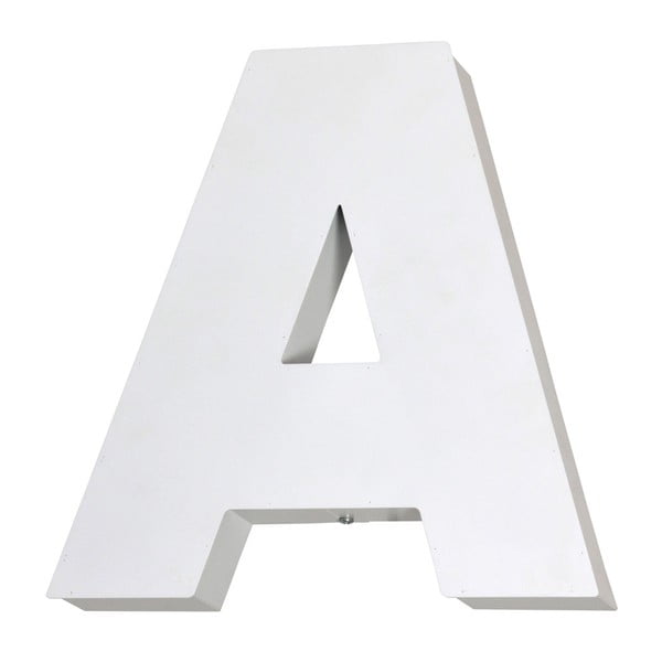 Decorațiune luminoasă în formă de literă Glimte Letter A, alb