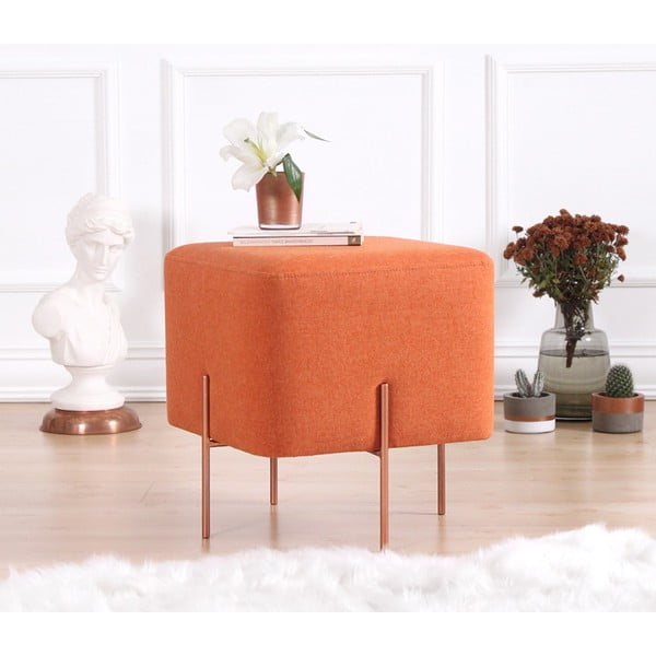 Taburet portocaliu Copper – Artie-image-3
