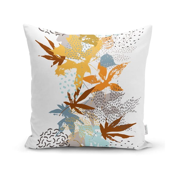 Set 4 fețe de pernă decorative Minimalist Cushion Covers Autumn Leaves, 45 x 45 cm-image-3