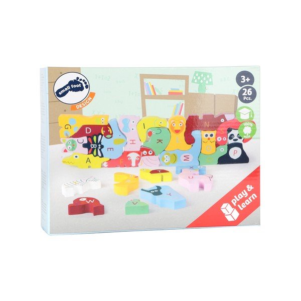 Puzzle din lemn pentru copii Legler ABC-image-4