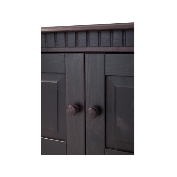 Comodă TV maro din lemn de pin 45x44 cm Cubrix – Støraa-image-3