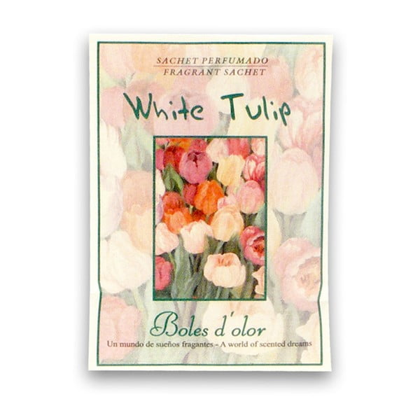 Săculeț parfumat cu aromă florală Boles d' olor, White Tulip