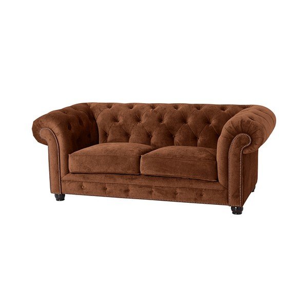 Canapea Max Winzer Orleans Velvet,196 cm, maro-image-1