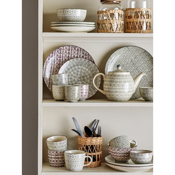 Set de 4 farfurii din gresie ceramică Bloomingville Karine, ø 25 cm-image-1